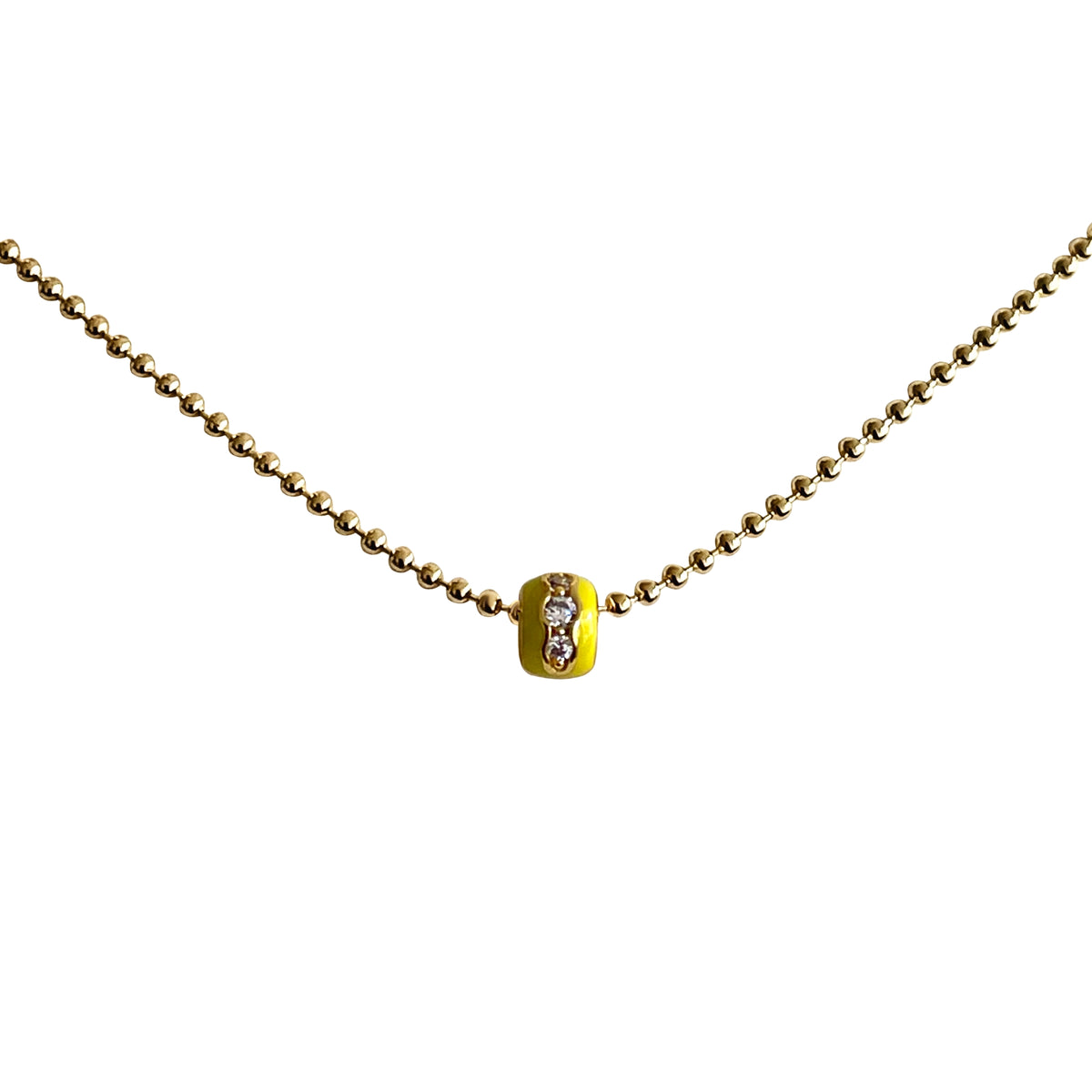 925 Kette in Gelb