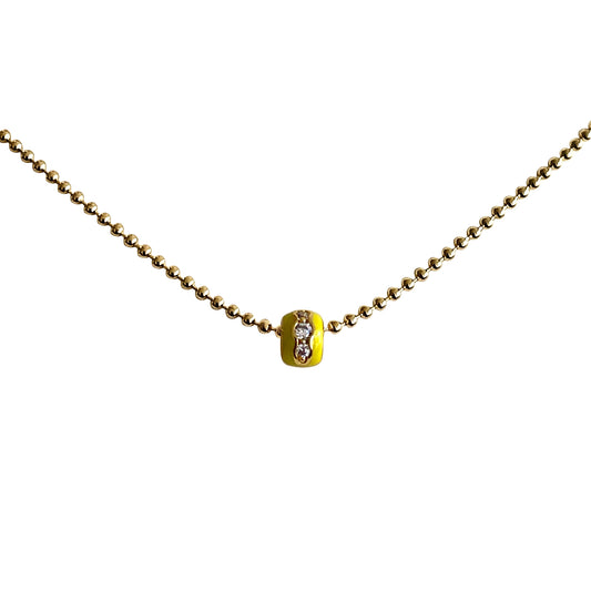 925 Kette in Gelb