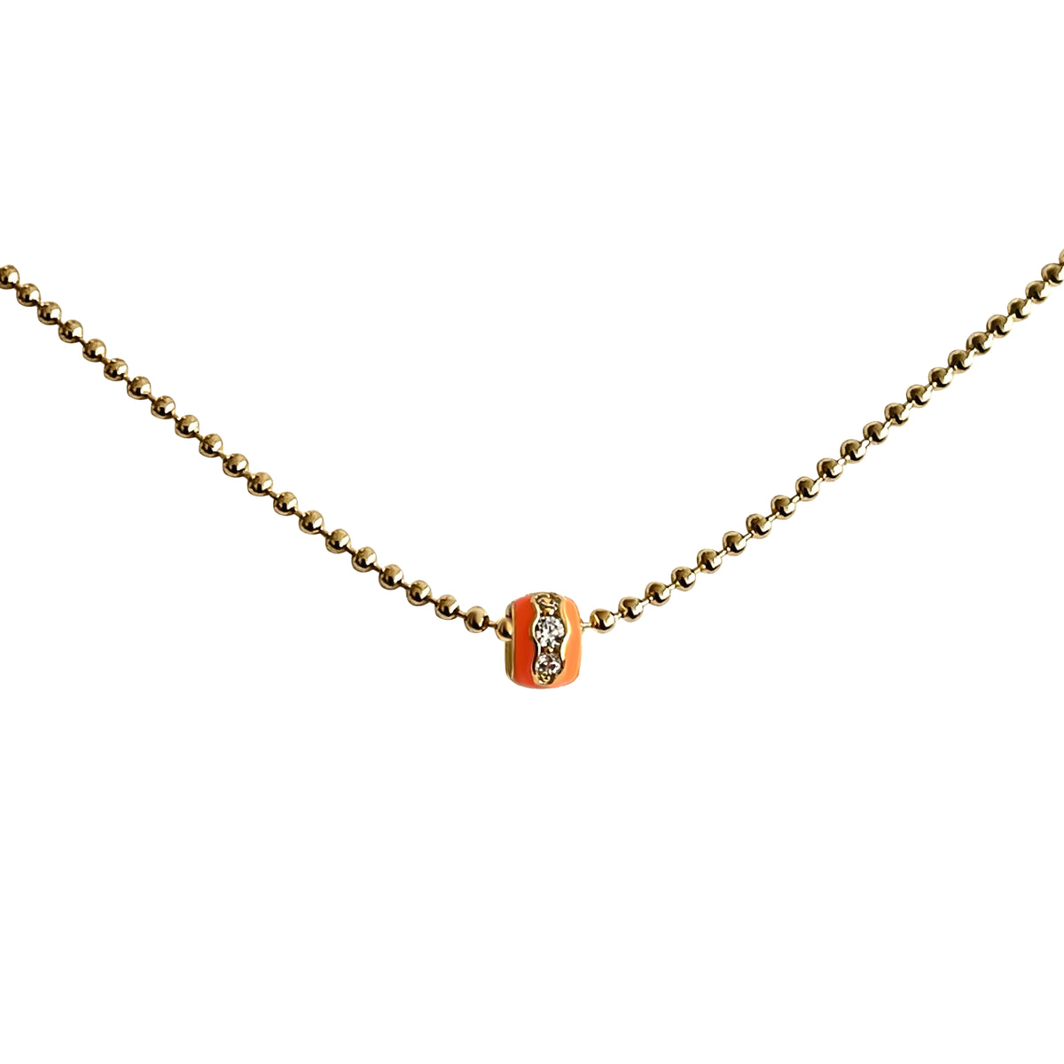 925 Kette in Orange