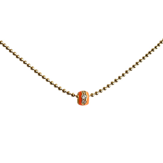 925 Kette in Orange
