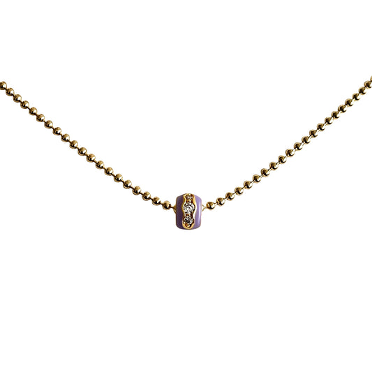     925 Kette in Violett