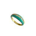 925 Silber Ring Bold grün Gr. 52