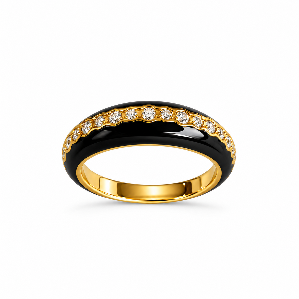 925 Silber Ring Bold schwarz – Produktansicht