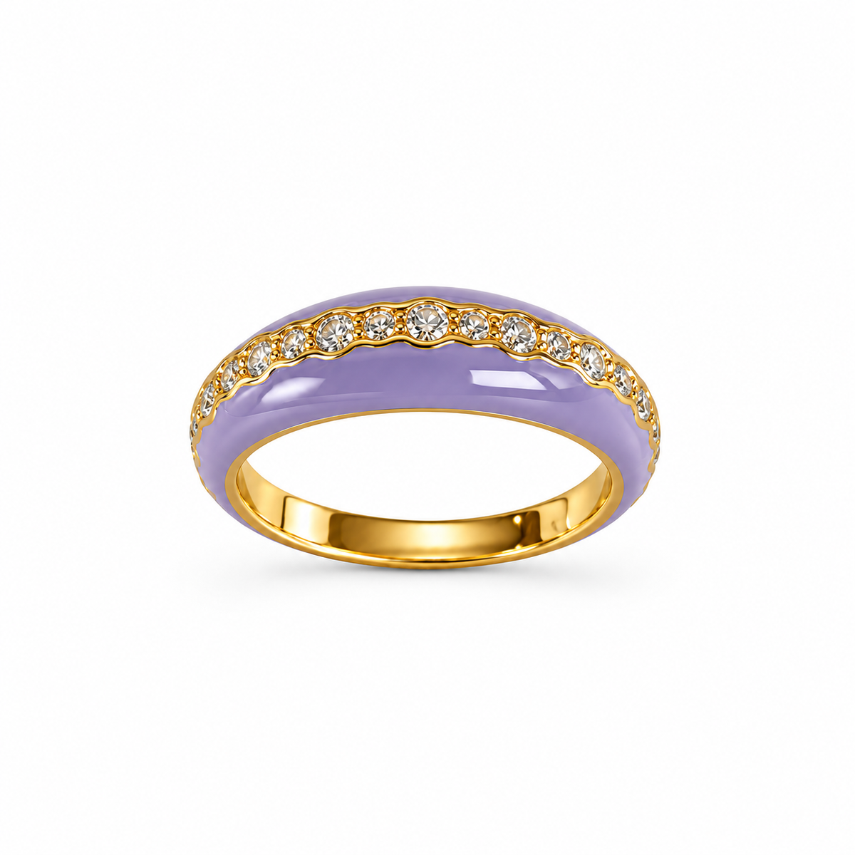 925 Silber Ring Bold violett – Produktansicht