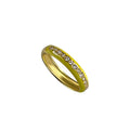 925 Silber Ring Slim gelb Gr. 57