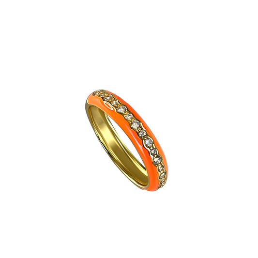     925 Ring Slim in Orange