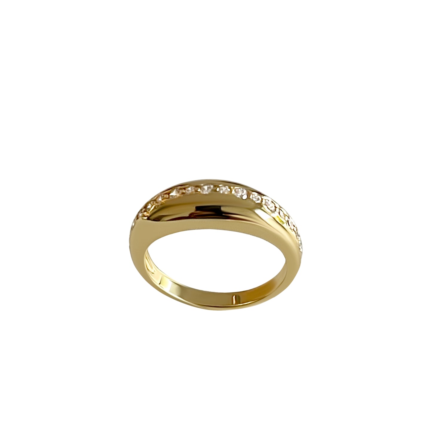     925 Ring Bolt in Gold
